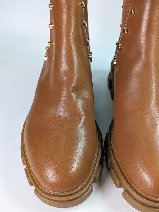 Michael Kors Women's Ridley Studded Lug-Sole Chelsea Booties Size 9 (MSRP $225)