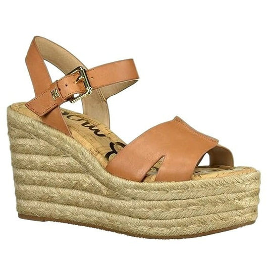 Sam Edelman Women's Maura Espadrille Wedge Sandals Natural Size 9.5 (MSRP $130)