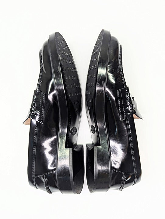 TOD'S Gomma Basso 59C Women's Patent Leather Moccasin Loafers Size 38 MSRP $695