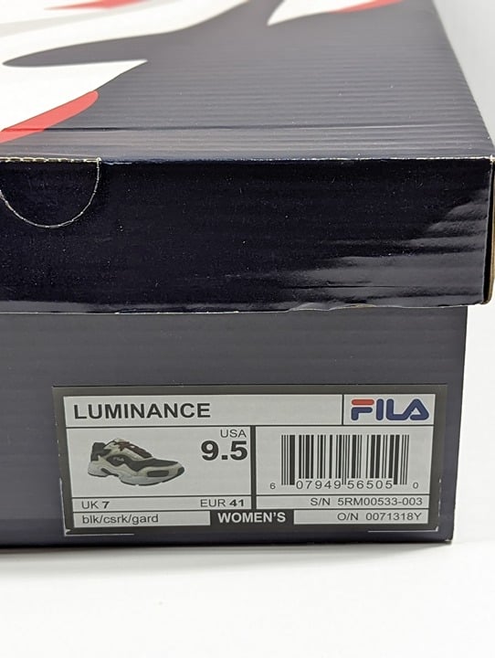 FILA Women's Luminance Low-Top Sneakers Size 9.5 US (MSRP $115)