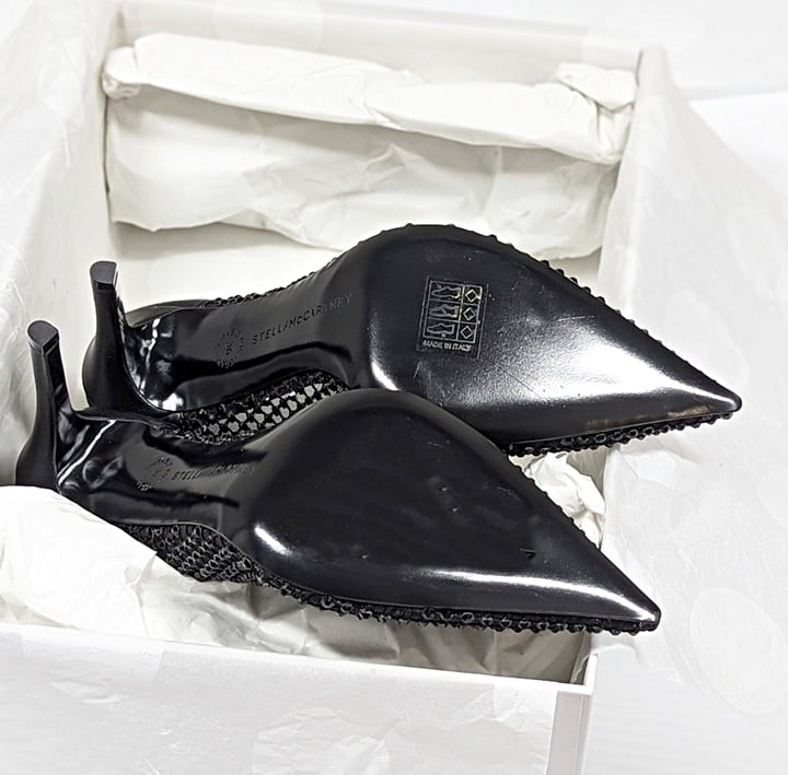 Stella McCartney Women's Stella Iconic Studded Mesh Pumps Size 36 EU (MSRP $995)