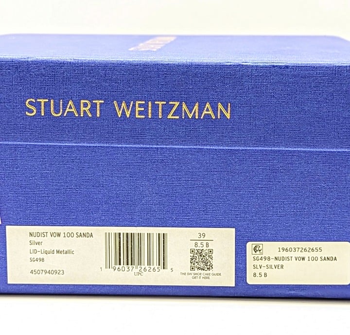 Stuart Weitzman Women's Nudist Vow Crystal Heel Sandals Size 8.5 (MSRP $650)
