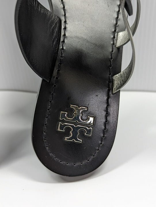 Tory Burch Women's RaVello Two-Band Sandal Perfect Black Size 6.5 MSRP $248