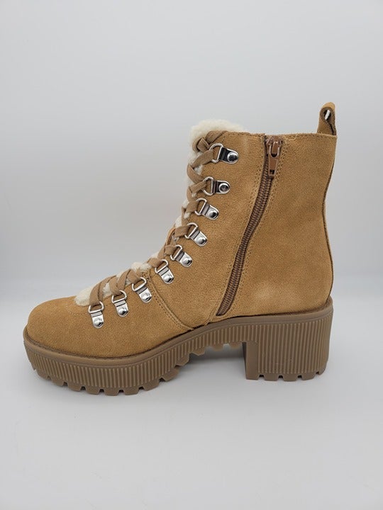 Aqua Women's Grady Sherpa Lined Combat Boots Size 7.5 (MSRP $148)