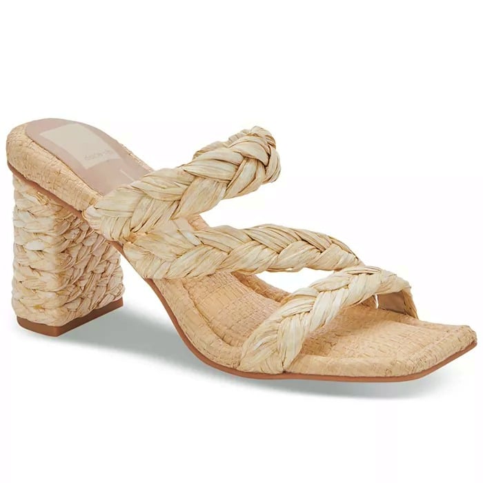 Dolce Vita Women's Pang Natural Asymmetrical Dress Sandals Size 7.5 (MSRP $135)