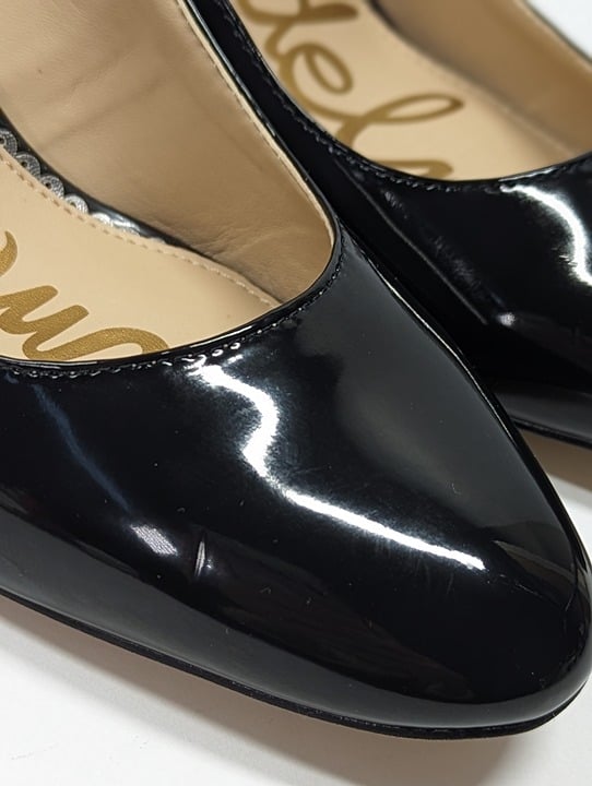 Sam Edelman Women's Elise Black Patent Leather Pump Heels Size 6.5 M (MSRP $130)