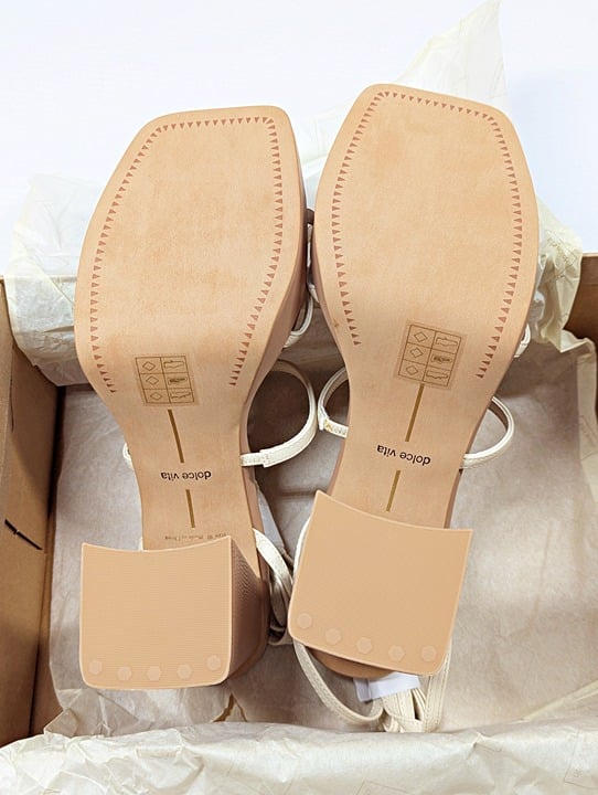 Dolce Vita Women's Amanda Ivory High Heel Sandals Size 10 (MSRP $150)
