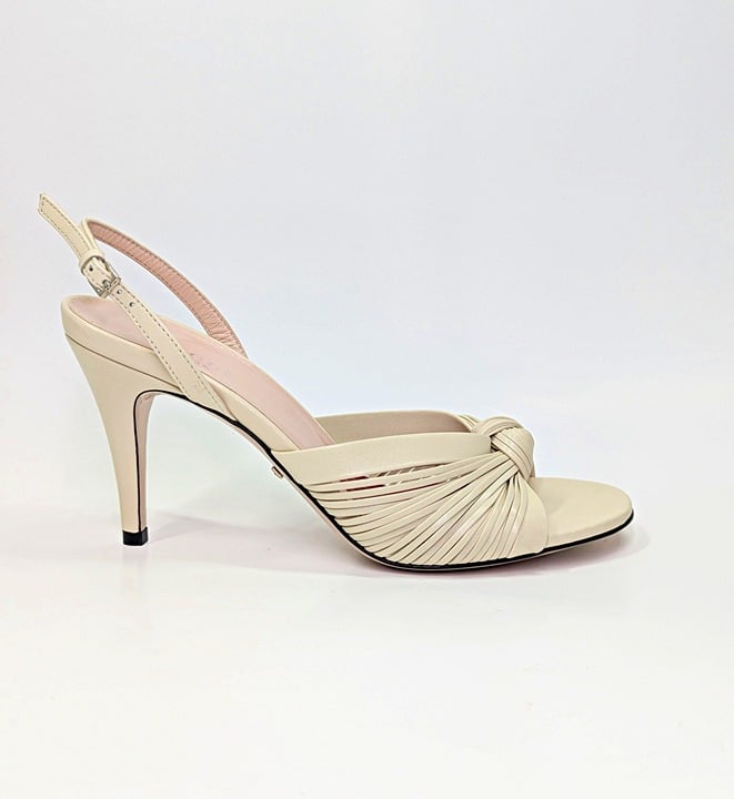 Gucci Crawford Women's Leather Slingback Sandal Women's Size 36 (MSRP $690)