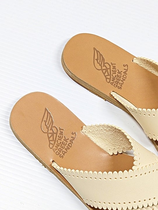 Ancient Greek Sandals Women's Philourgos Slide Sandals Size 37 EU (MSRP $285)
