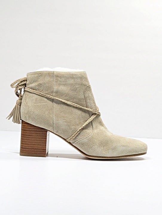 Via Spiga Women's Maddox Wraparound Tassel Heel Booties Size 9.5 (MSRP $275)
