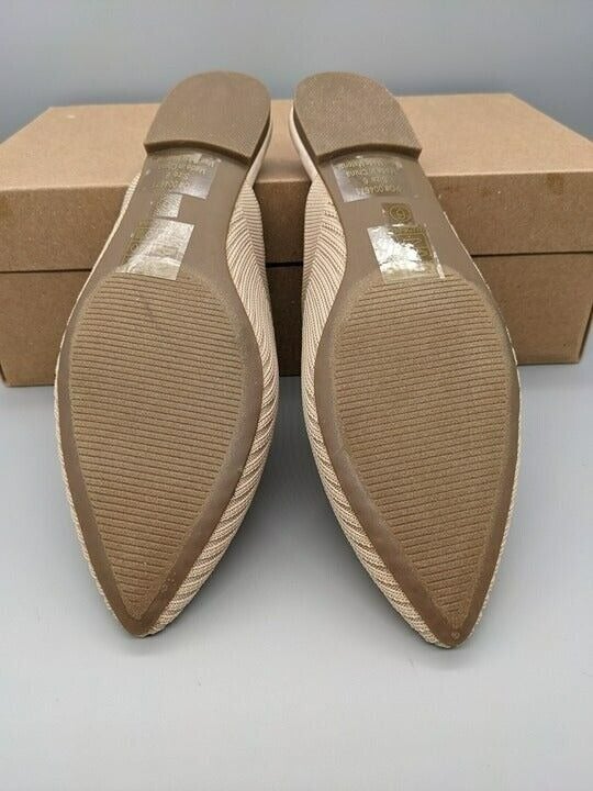 Journee Collection Women's Aniee Flat Slip On Slip-On Mule Beige Size 6 NWOB