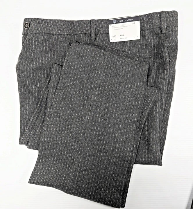 Vince Camuto Men's Bell 2-Piece Suit Light Gray Striped Size 46R/W40 (MSRP $150)
