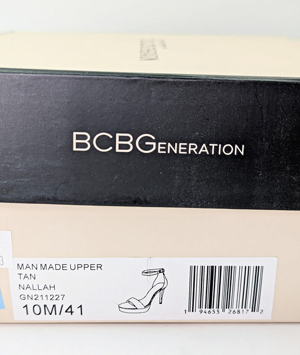 BCBGeneration Women's Nallah Platform High-Heel Dress Sandals Size 10 MSRP $110