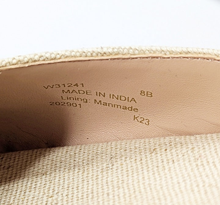 Cole Haan Cloudfeel Women's Espadrille Wedge Heels Linen Size 8 (MSRP $160)