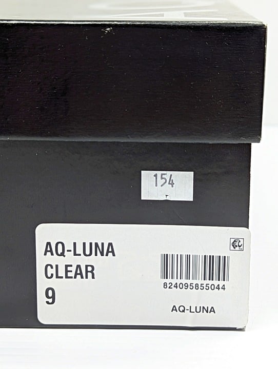 Aqua Women's Luna Clear High-Heel Sandals Size 9 M (MSRP $129)