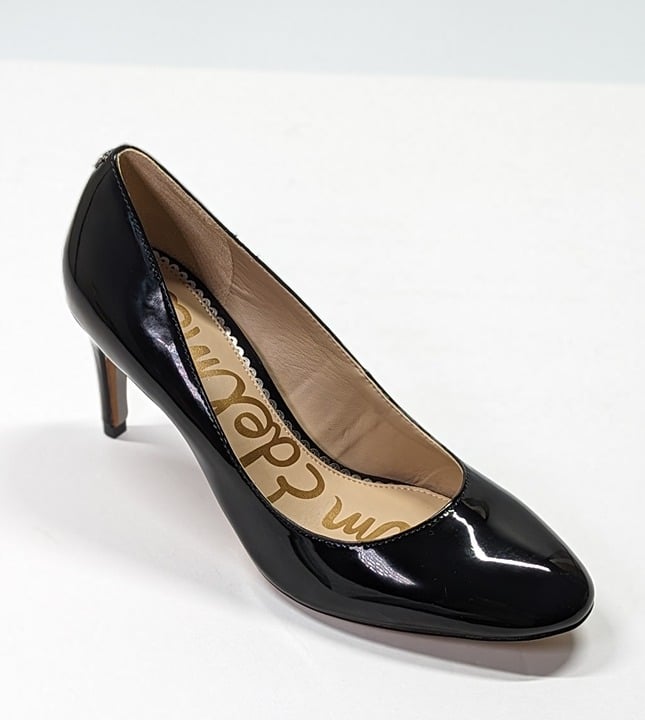 Sam Edelman Women's Elise Black Patent Leather Pump Heels Size 6.5 M (MSRP $130)