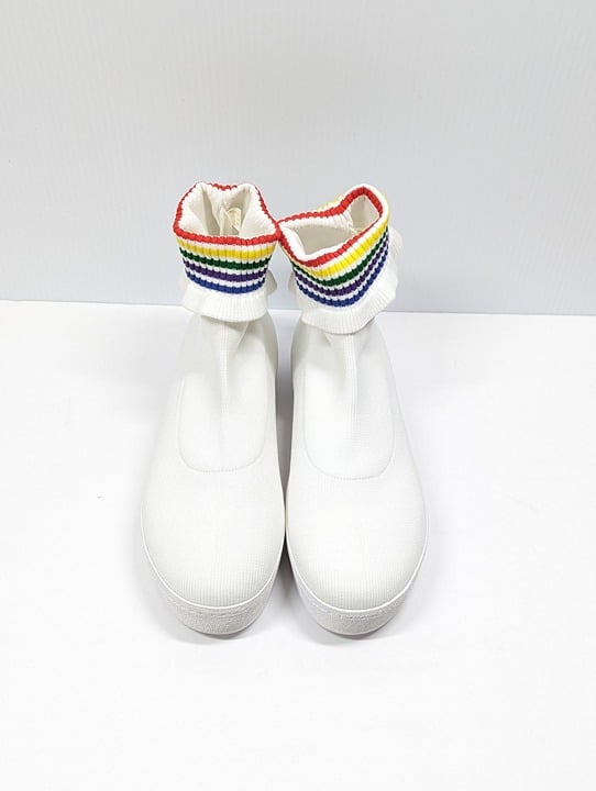 Opening Ceremony Women's Bobby Ruffled Sock Slip-On Sneakers Size 38 MSRP $250
