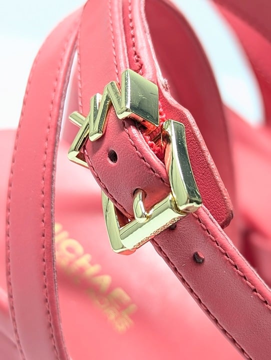 Michael Kors Women's Paola Strappy Platform Wedge Sandals Pink Size 8 MSRP $155