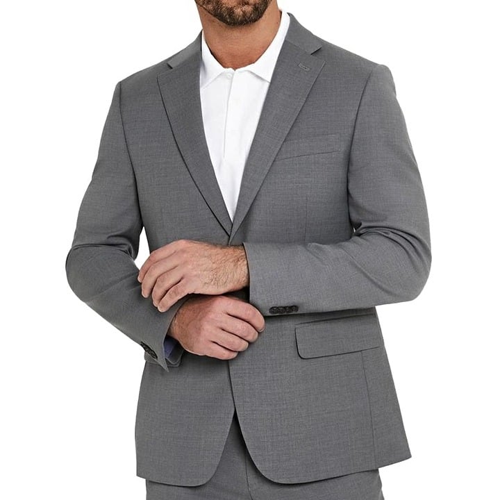Tommy Hilfiger Men's Modern Fit Twill Suit Pearl Grey Size 40S (MSRP $450)