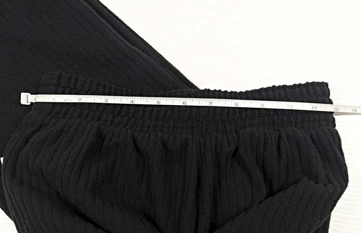 Splendid London Women's Black Ribbed Wide Leg Pants Size XS (MSRP $138)