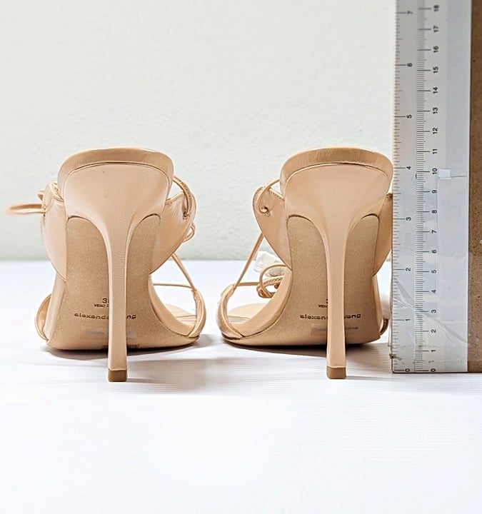 Alexander Wang Women's Lucienne 105 Ankle Tie Heel Sandals Size 38 (MSRP $595)