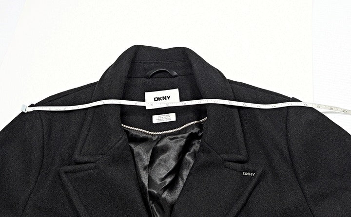 DKNY Petite Notched-Collar Double-Breasted Wrap Coat Size XL 16-18 (MSRP $350)