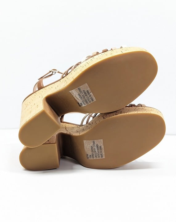 Kate Spade Women's Glow Leather Dressy Platforms Multi Toast Size 10 (MSRP $228)