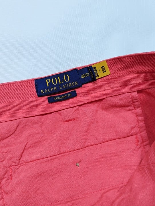 Polo Ralph Lauren Men's Stretch Straight Fit Chino Red Size 40 x 32 (MSRP $138)