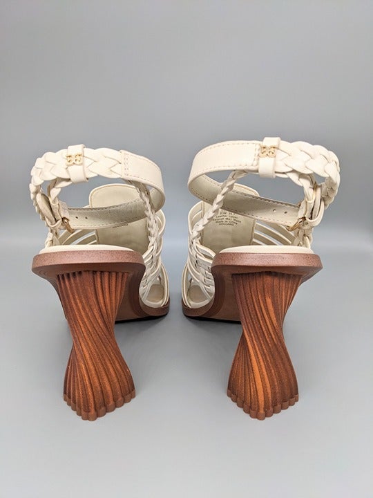 Sam Edelman Holland Women's Ivory Heeled Sandals Size 9.5 M (MSRP $180)