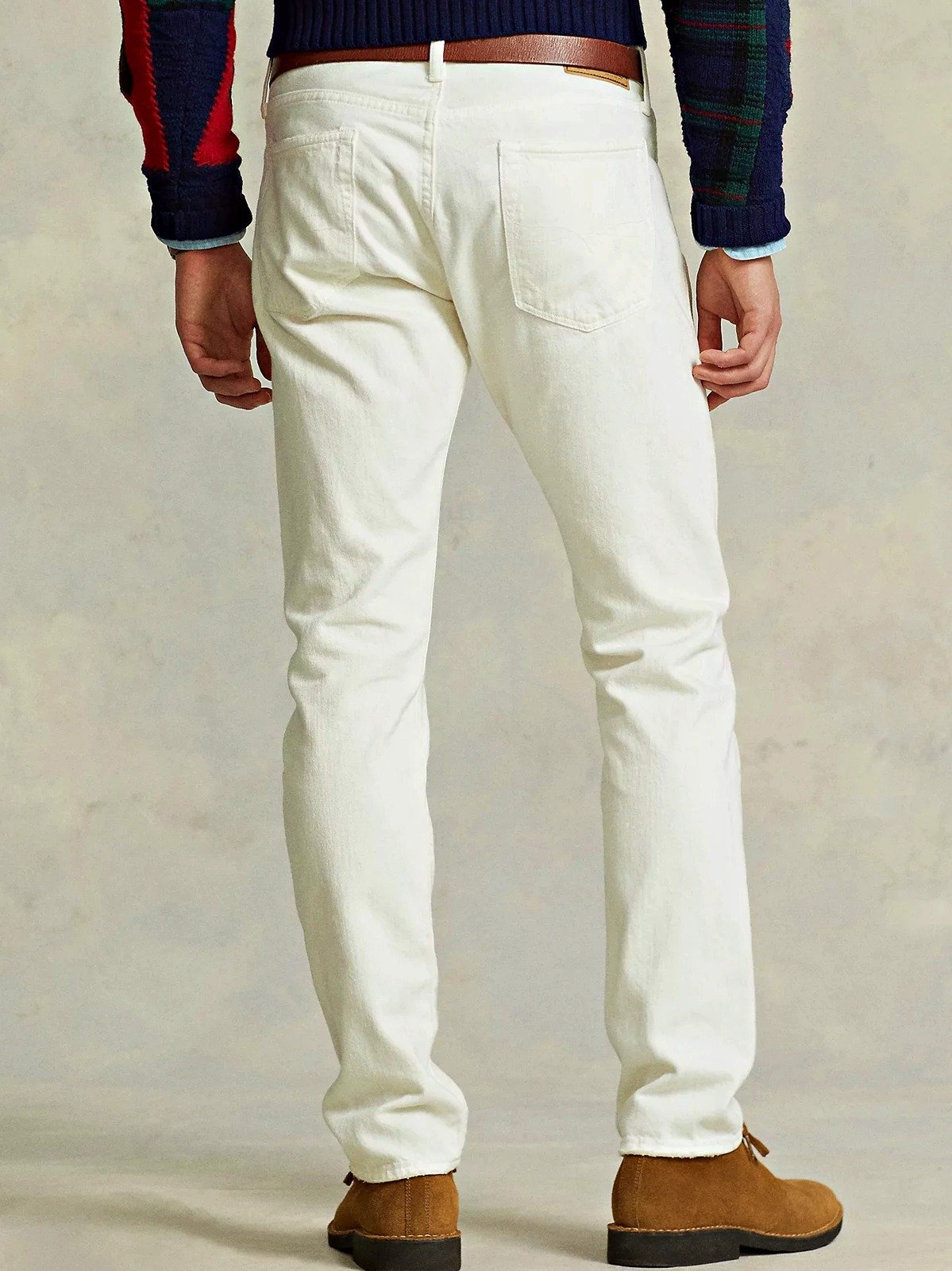 Polo Ralph Lauren Men's Sullivan Slim Distressed Jean White Size 34 (MSRP $198)