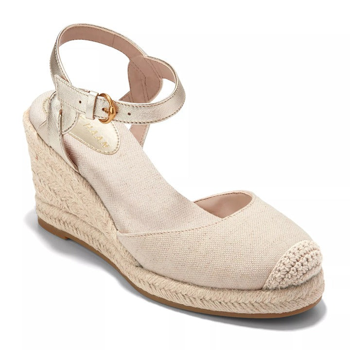Cole Haan Cloudfeel Women's Espadrille Wedge Heels Linen Size 8.5 (MSRP $160)