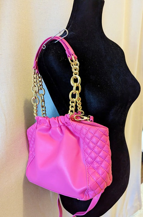I.N.C. International Concepts Kemah Chain Medium Satchel in Pink (MSRP$ $80)
