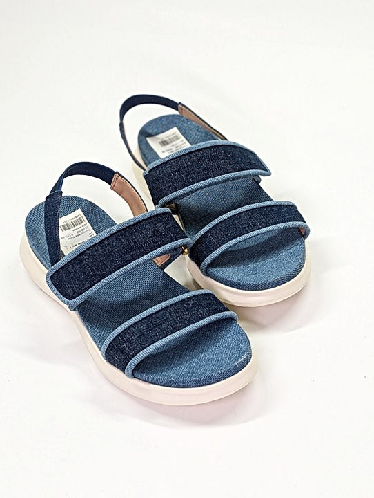 Cole Haan Meritt Women's Zerogrand Denim Platform Sandals Size 7.5 (MSRP $175)