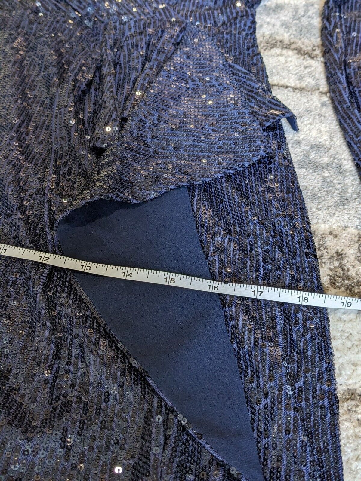 Lauren Ralph Lauren Women's Dress Sparkling Midnight Blue Size 6 MSRP $265
