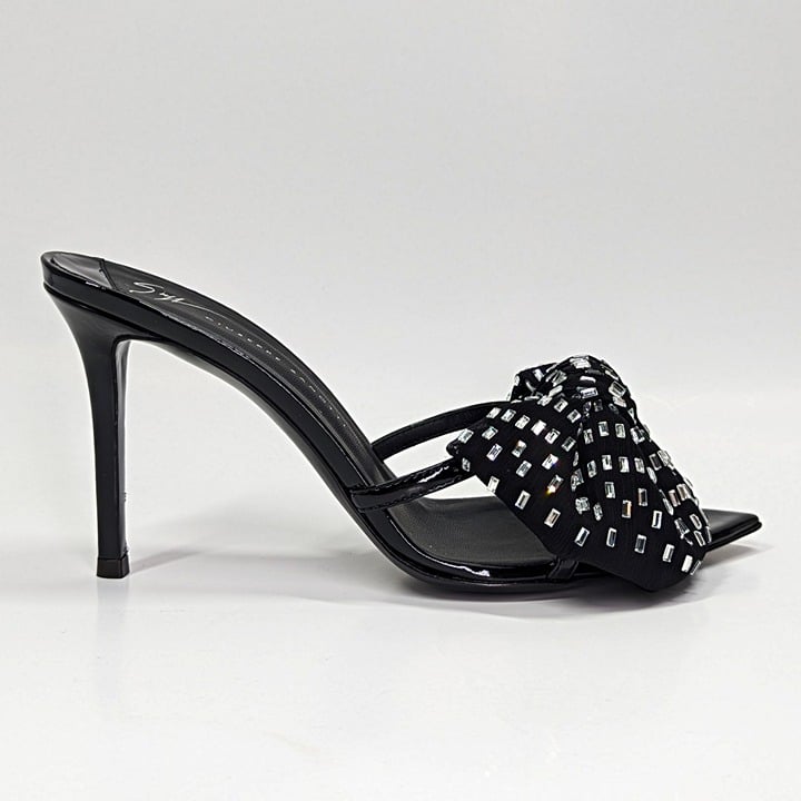 Giuseppe Zanotti Intriigo Alexandrine 90 Embellished Sandals Size 37 MSRP $1,195
