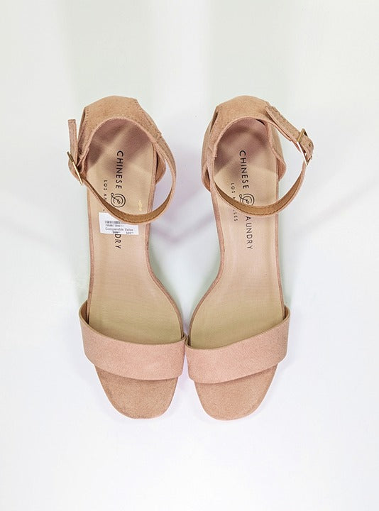 Chinese Laundry Women's Teri Micro Suede Dark Nude Size 10 (MSRP $90)