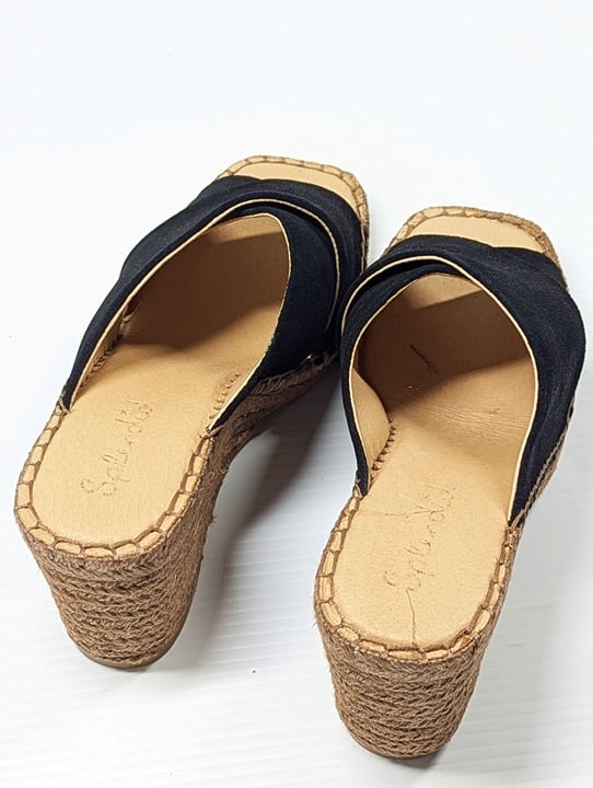 Splendid Women's Britt Square Toe Strap Espadrille Wedge Sandal Size 8 MSRP $150