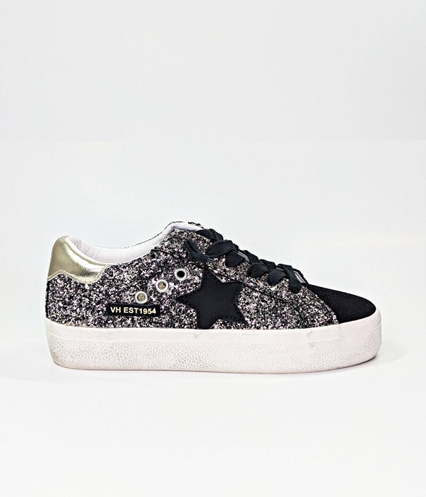 NWOB Vintage Havana Sumter Star Glitter Platform Sneakers Size 6 (MSRP $125)