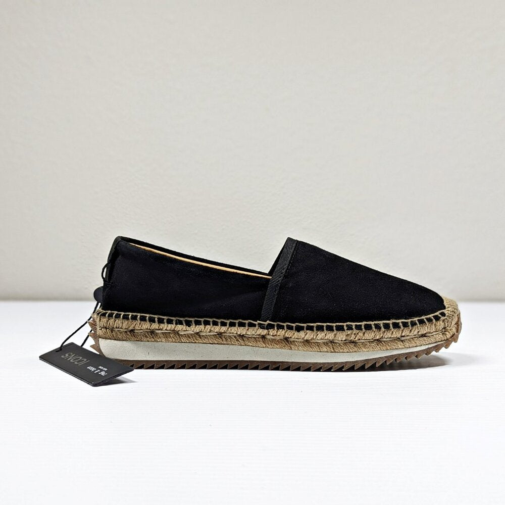 Rag & Bone Women's Espadrille Runner Black Suede Flats Size 40 EU (MSRP $295)