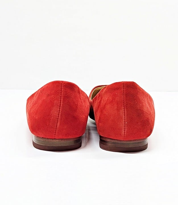 Aqua Women's Abel Red Suede Point Toe Flats Size 8.5 M (MSRP $79)