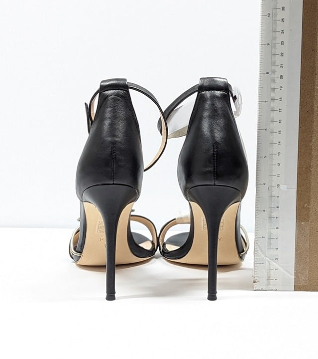 Pour La Victoire Women's Elanna Black Leather Heel Size 11 M (MSRP $225)