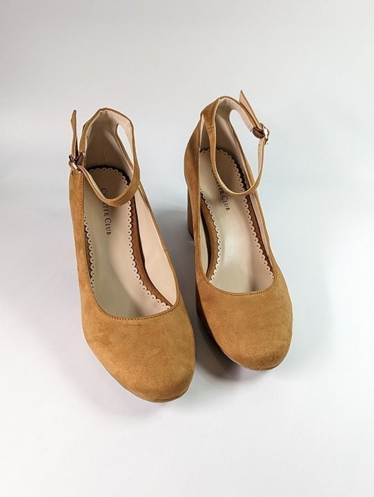 Charter Club Francina Dress Pumps Camel Brown Suede Size 7 M (MSRP $80)