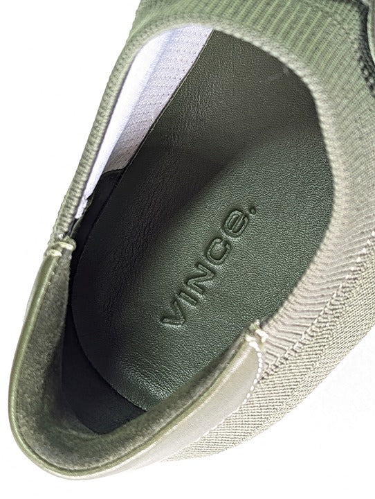 Vince Fulton Men's Knit Sneaker in Olive Smoke Size 10 M (MSRP $225)
