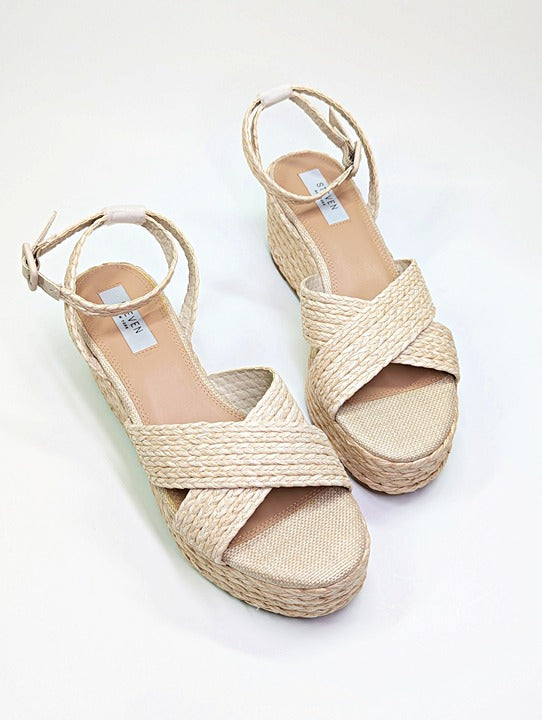 NWOB Steven New York Ramey Espadrille Platform Wedge Sandal Size 10 (MSRP $130)