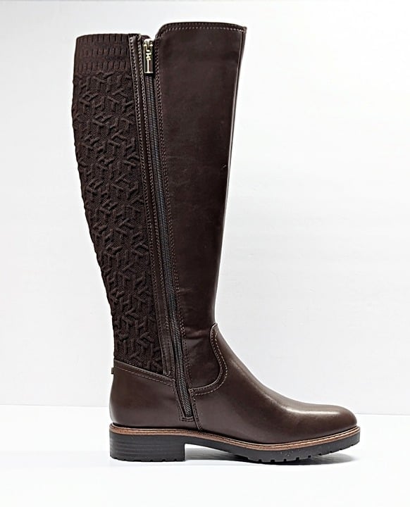 Tommy Hilfiger Women's Famian Riding Boots Dark Brown Size 7 M (MSRP $169)