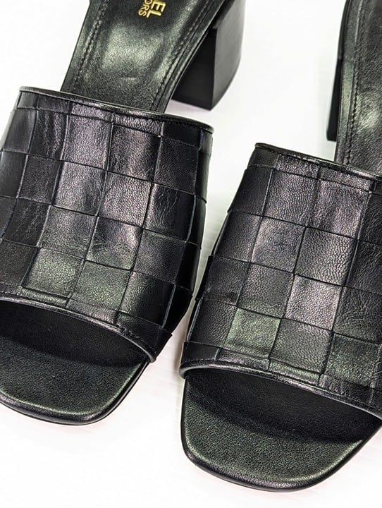 Michael Kors Women's Ingrid Woven Mid-Heel Mule Sandals Size 7 (MSRP $155)