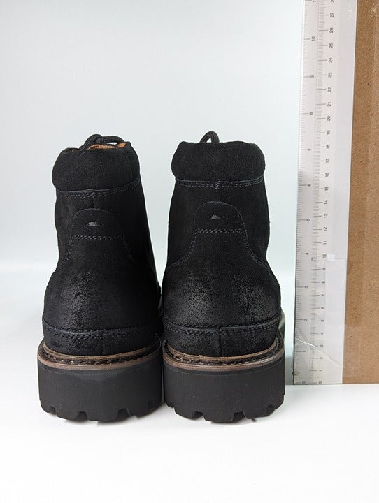 Gentle Souls Men's Donovan Black Lug Hiker Boots Size 11.5 M (MSRP $325)