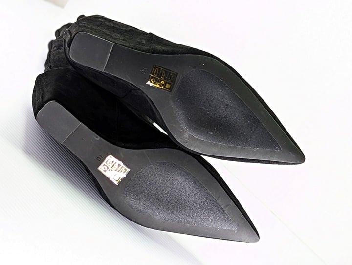 Jeffrey Campbell Women's Katerina Wedge Heel Boots Black Suede Size 10 MSRP $275