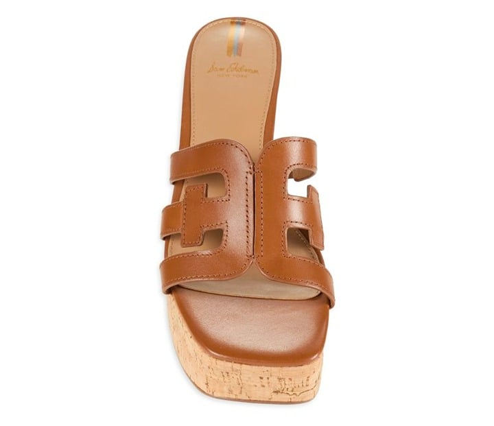 Sam Edelman Women's Dev Leather Cork Platform Sandals Size 9 (MSRP $150)