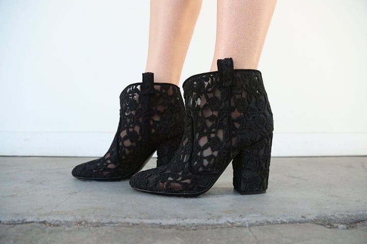 Laurence Dacade Women's Black Pete Mesh Crochet Ankle Boots Size 36 (MSRP $760)